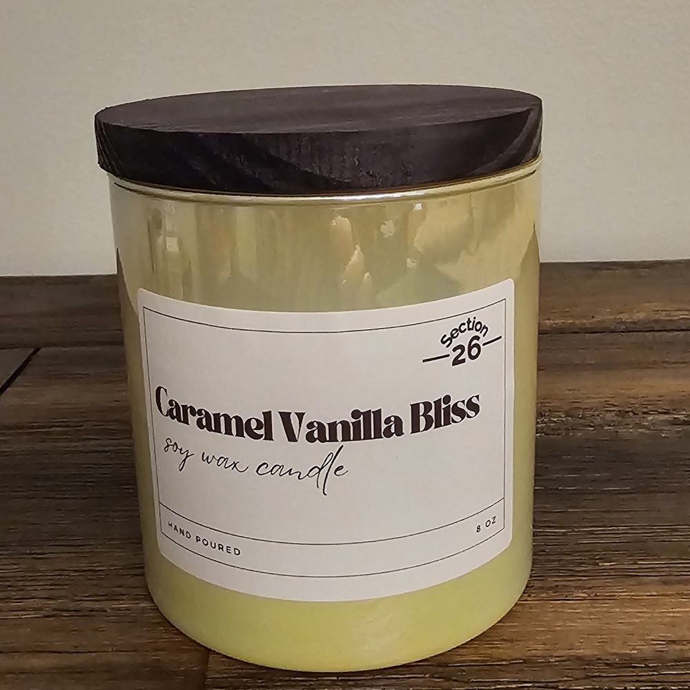 Caramel Vanilla Bliss Soy Wax Candle
